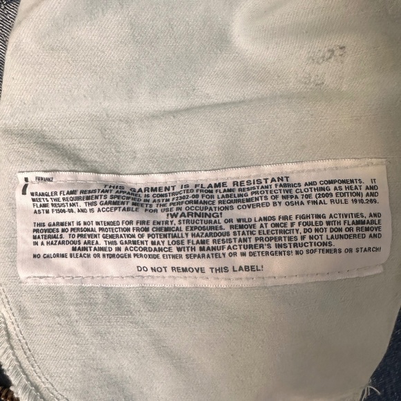 Men’s Wrangler Flame Resistant Carpenter jean in fire resistant size 50 x 32 - Picture 4 of 5